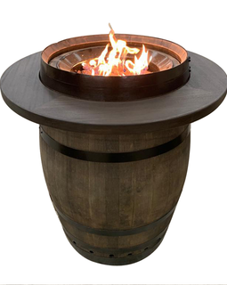 Fire Pit Barrel Table